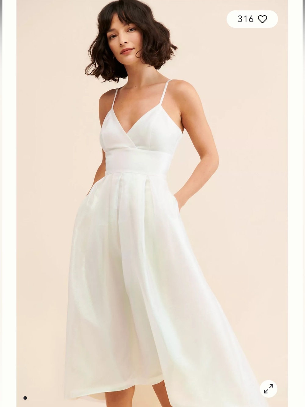 Hutch Hi-Low Metallic Gown, size 4